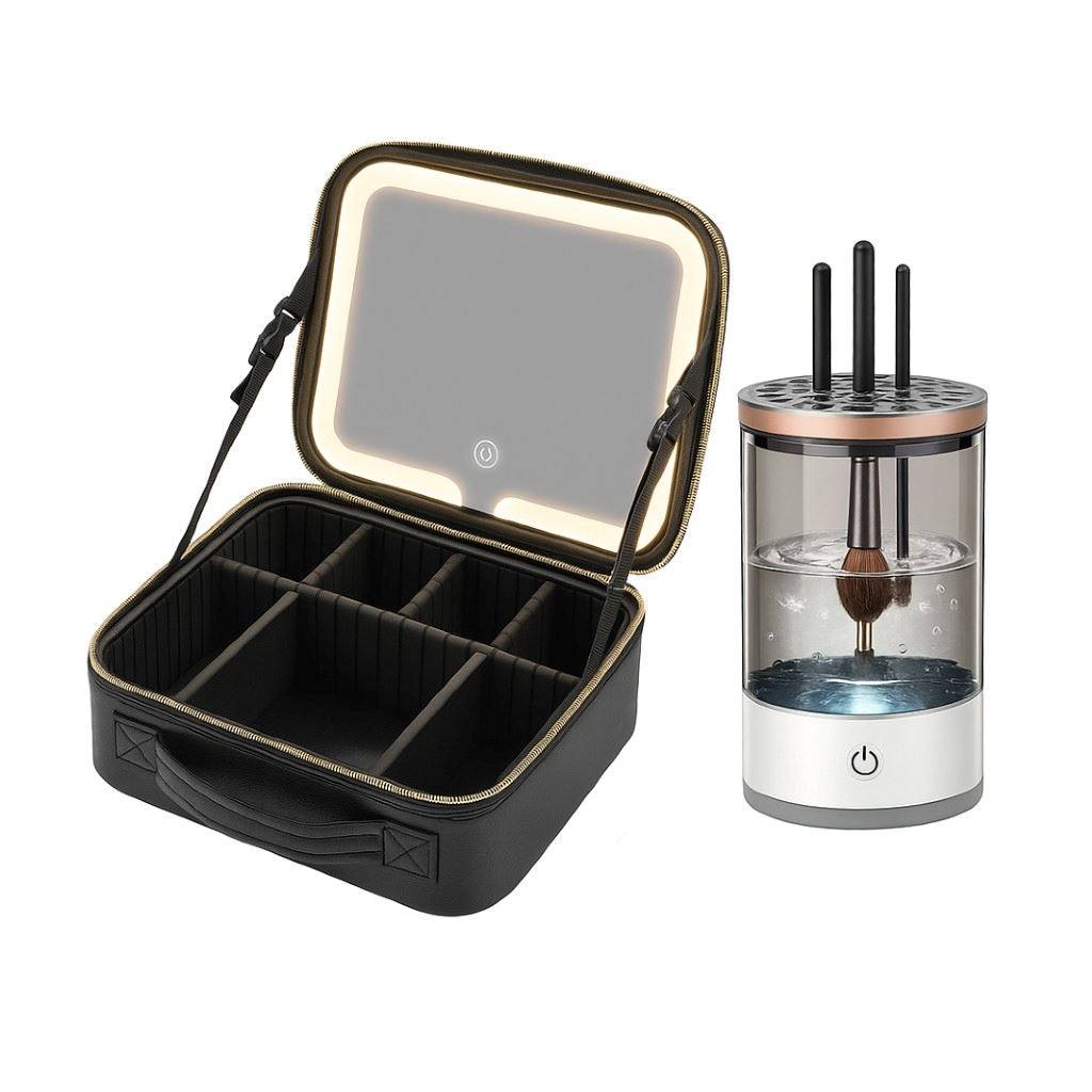 Maletín Organizador Profesional + Lavador De Brochas